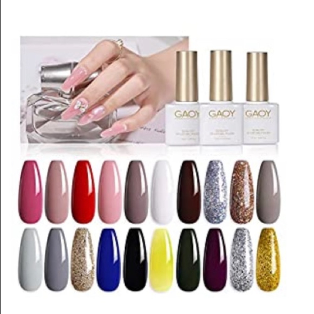 GAOY gel nail polish WITH led light